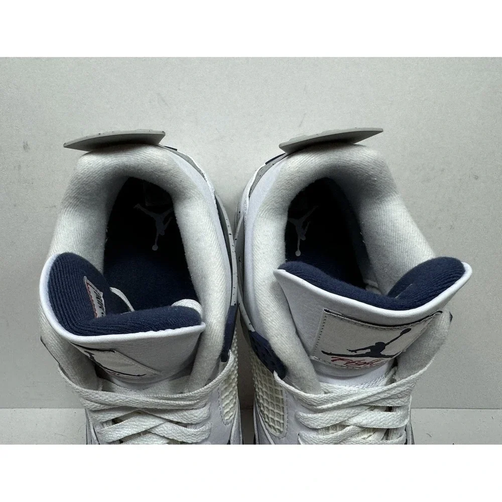 Jordan 4 Retro Midnight Navy Men's Size 11.5 White Cement DH6927-140 Shoes